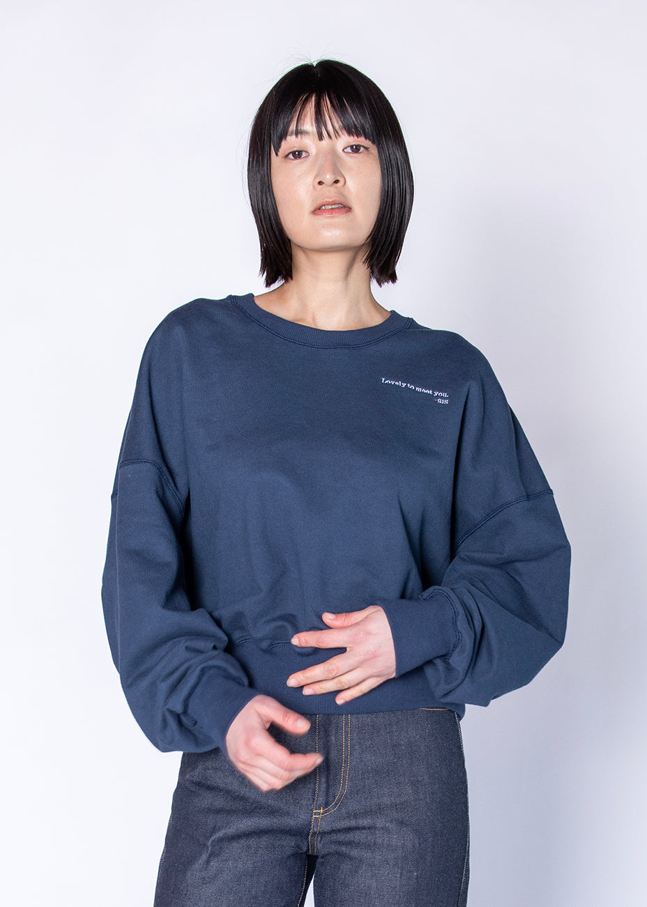 SWEAT SHIRT スウェットシャツ navy | SIS (シス)