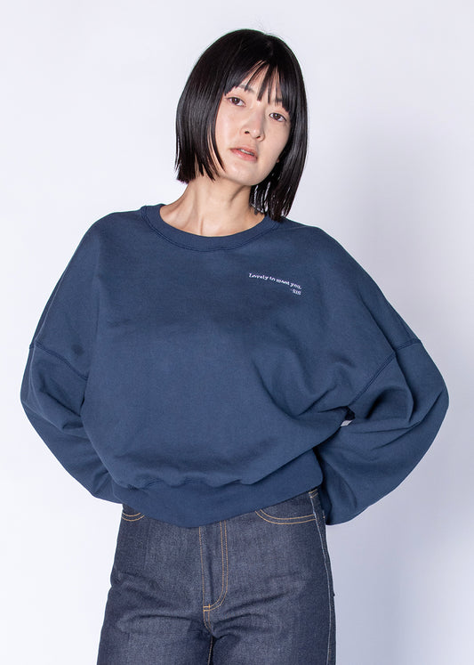 SWEAT SHIRT スウェットシャツ navy | SIS (シス)