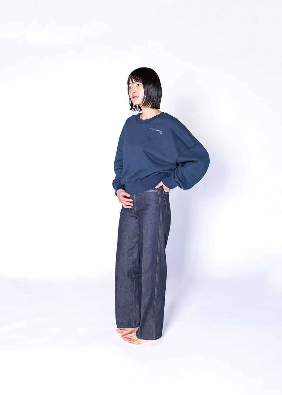 SWEAT SHIRT スウェットシャツ navy | SIS (シス)