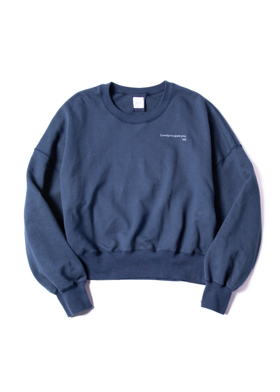 SWEAT SHIRT スウェットシャツ navy | SIS (シス)