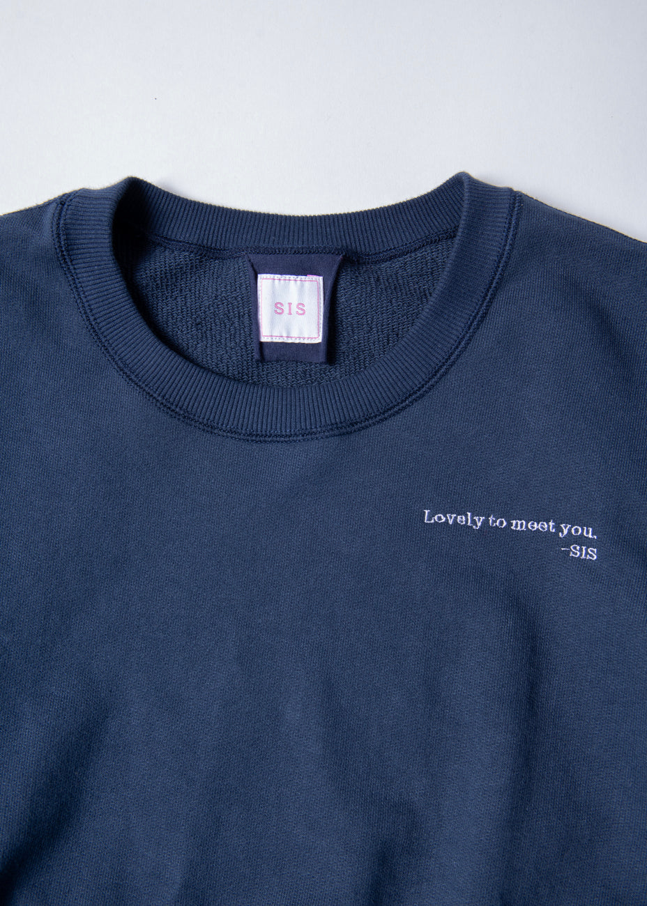 SWEAT SHIRT スウェットシャツ navy | SIS (シス)