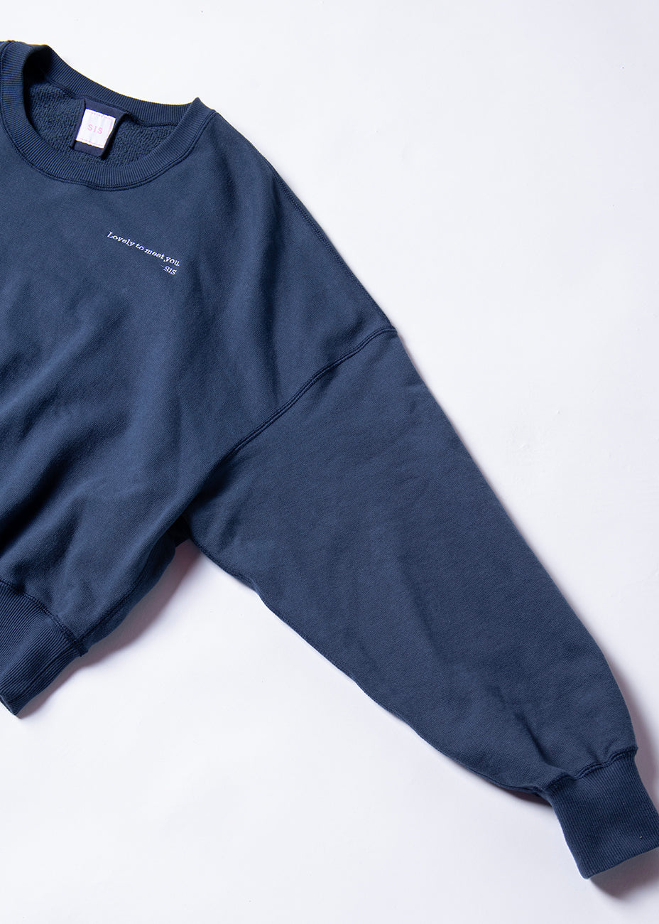 SWEAT SHIRT スウェットシャツ navy | SIS (シス)