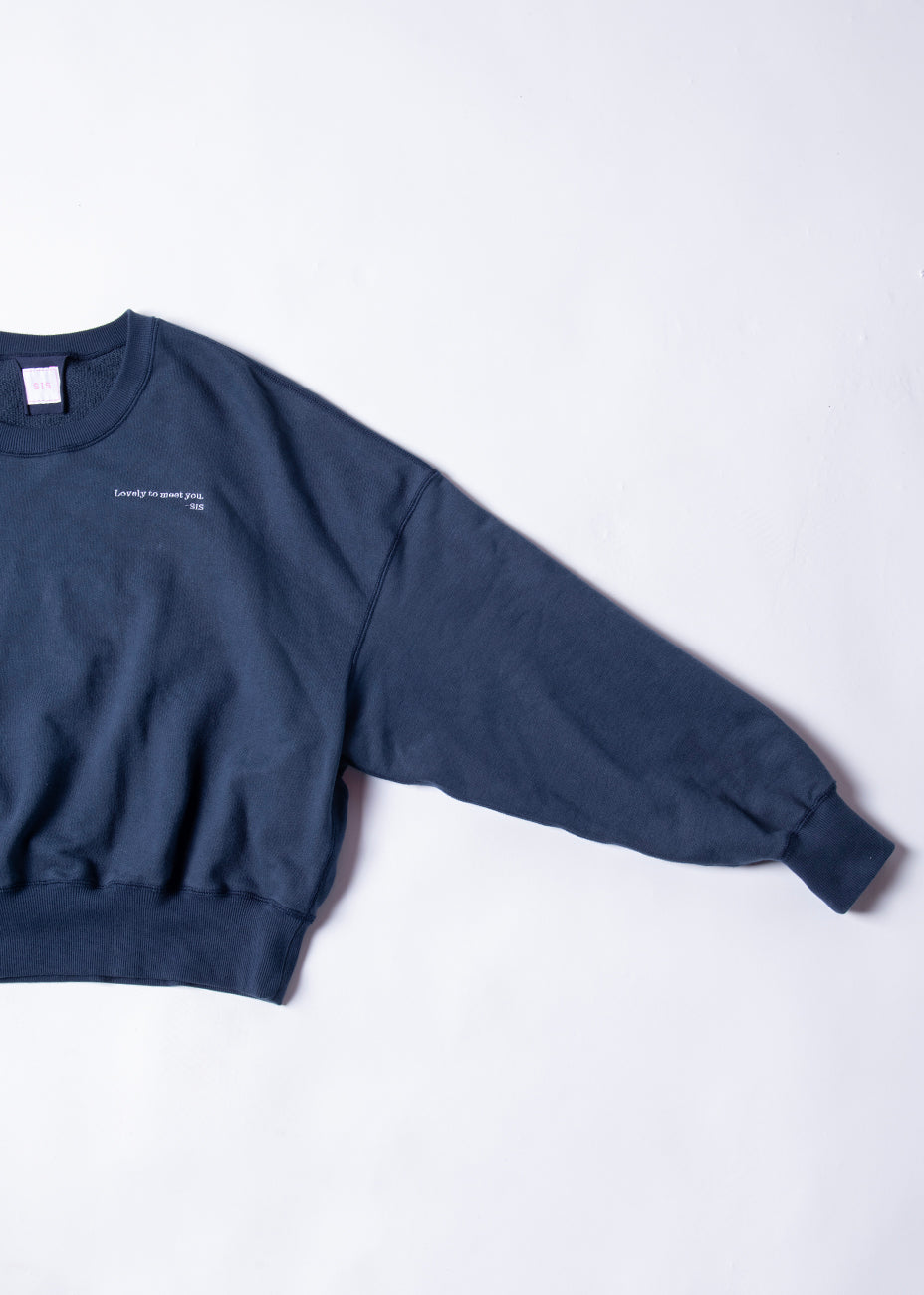SWEAT SHIRT スウェットシャツ navy | SIS (シス)