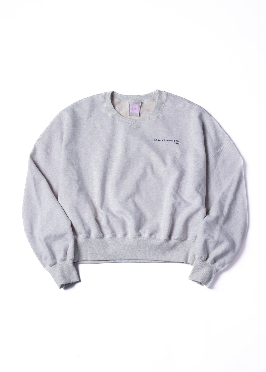 SWEAT SHIRT スウェットシャツ gray | SIS (シス)