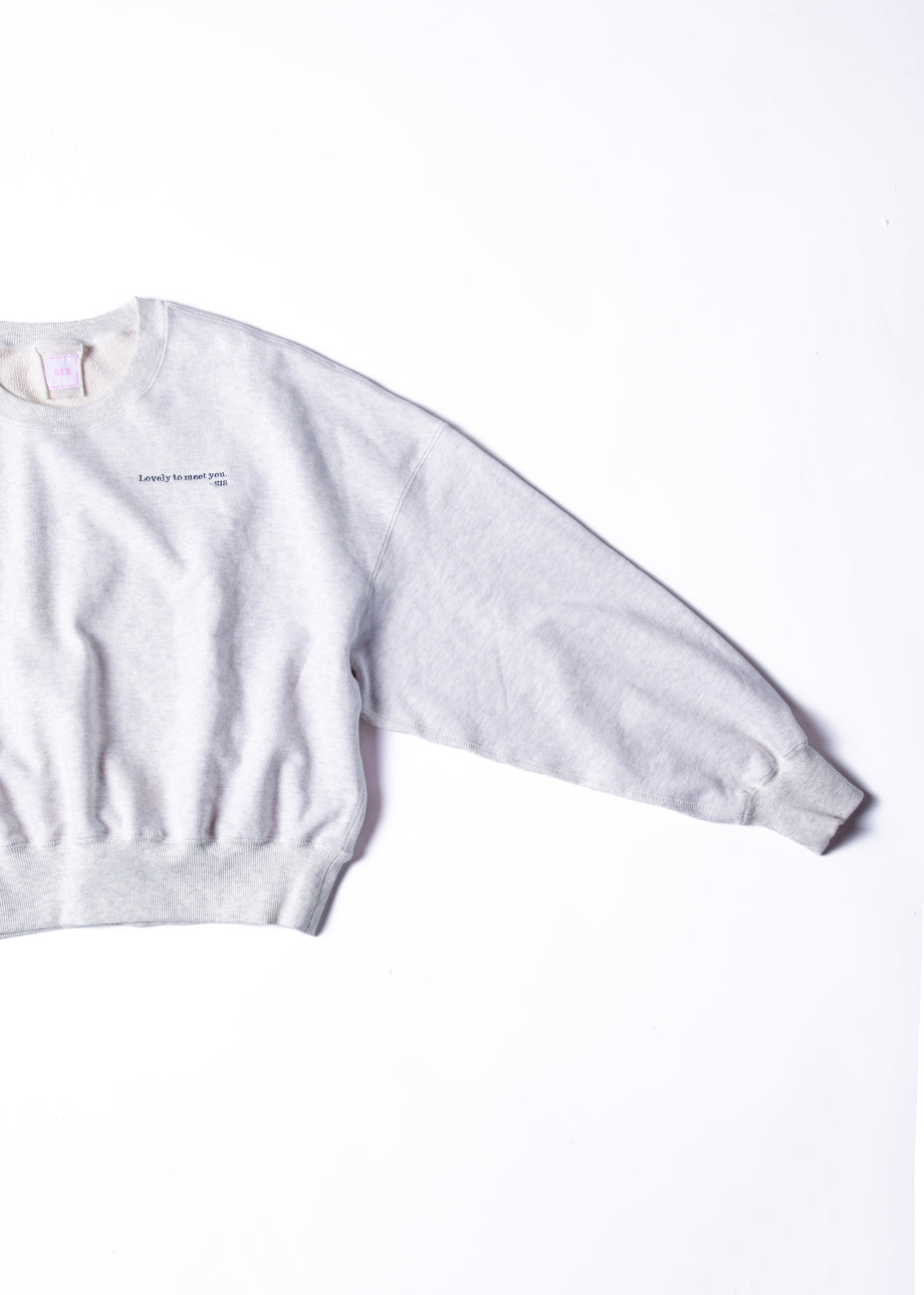 SWEAT SHIRT スウェットシャツ gray | SIS (シス)