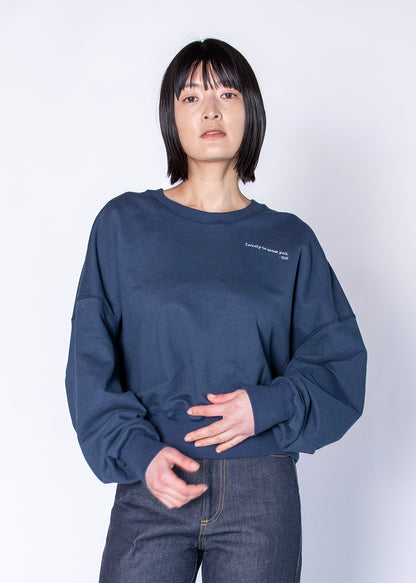 SWEAT SHIRT スウェットシャツ navy | SIS (シス)