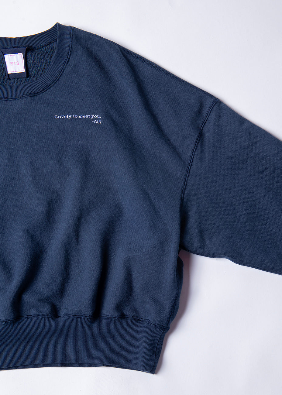 SWEAT SHIRT スウェットシャツ navy | SIS (シス)