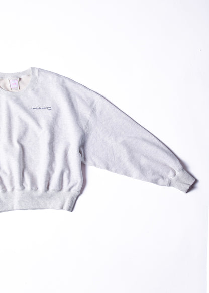 SWEAT SHIRT スウェットシャツ gray | SIS (シス)