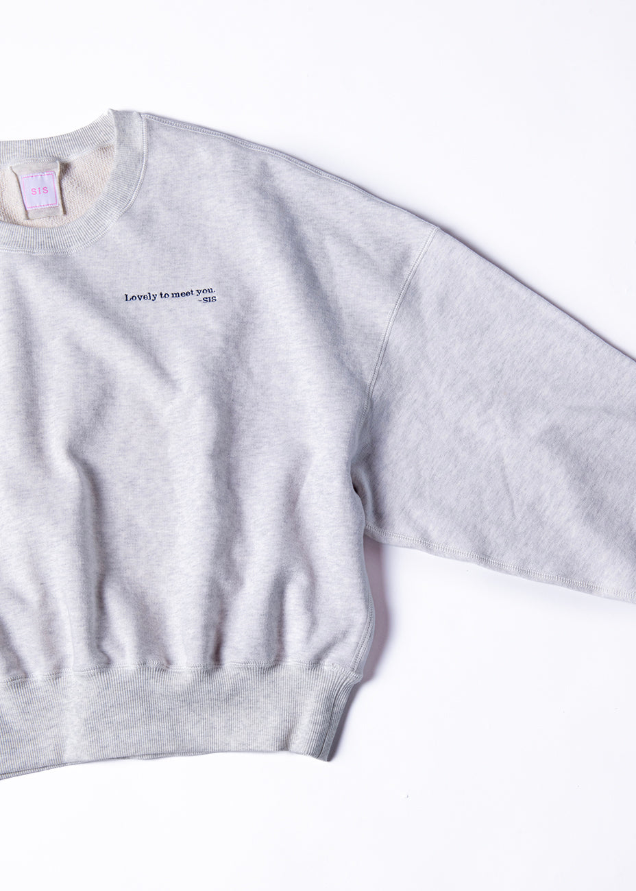 SWEAT SHIRT スウェットシャツ gray | SIS (シス)